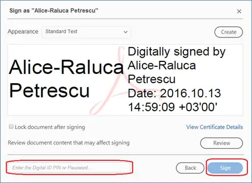 Semnătură nevalidă - Eroare la semnarea PDF-urilor cu Adobe Acrobat Reader DC 11 14