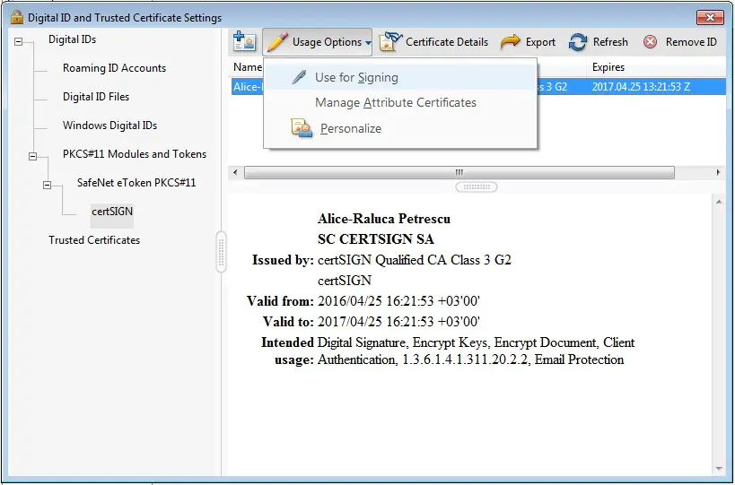 Semnătură nevalidă - Eroare la semnarea PDF-urilor cu Adobe Acrobat Reader DC 8 6