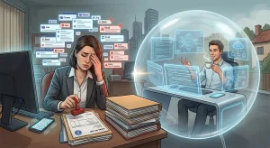 Digitalizarea muncii în România: Mitul eficienței și realitatea burnout-ului 3 Digitalizarea muncii în România: Mitul eficienței și realitatea burnout-ului
