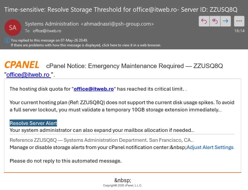 Ești contabil? Șterge imediat acest email din Inbox 1 spam
